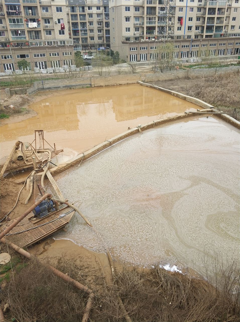 蓬安沉淀池淤泥清理-厂区废水池淤泥清淤